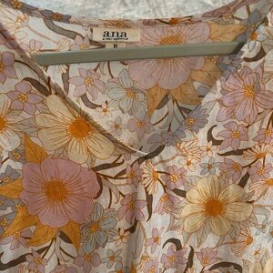 Floral V-Neck Blouse